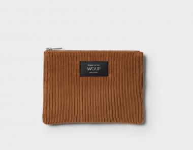 Wouf Corduroy Collection Pouch Caramel