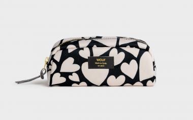 Wouf Accessories Small Makeup Bag Black Love