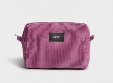 Wouf Corduroy Collection Toiletry Bag Mauve