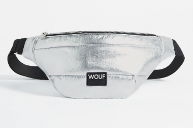 Wouf Quilted Collection Waist Bag Glossy Silver