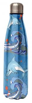 xanadoo Kids-Line Edelstahl-Trinkflasche Delfine