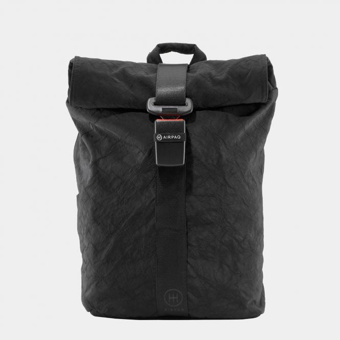 Airbag -Rucksack mit 15" Laptopfach Schwarz