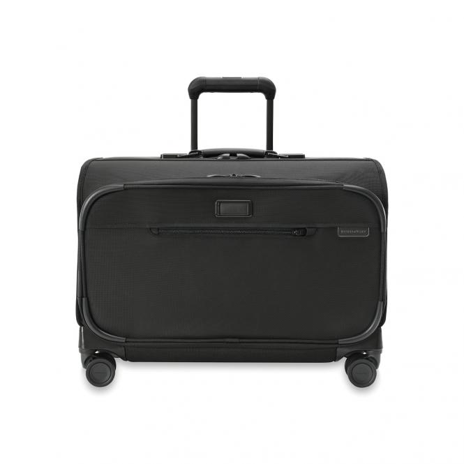 Wide Carry-On Wheeled Garment Spinner Black