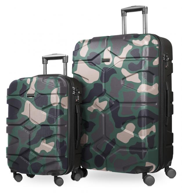 Hauptstadtkoffer X-Kölln 2er Koffer-Set Trolley-Set Rollkoffer Reisekoffer,  TSA, (S & L) Camouflage | jetzt online kaufen auf Koffer.de ✓