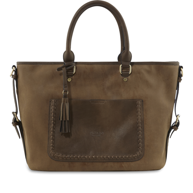 Shopper Schultertasche 2065 Taupe