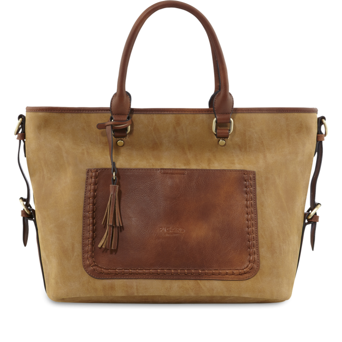 Shopper Schultertasche 2065 Cognac