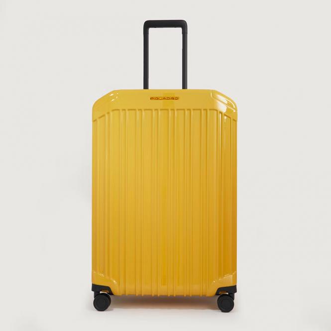 4-Rollen Trolley Koffer 69cm; glänzend Gelb