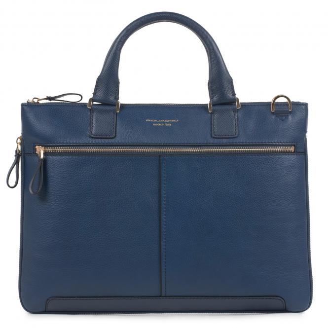 Erweiterbare Laptoptasche mit gepolstertem iPad® -Fach blau