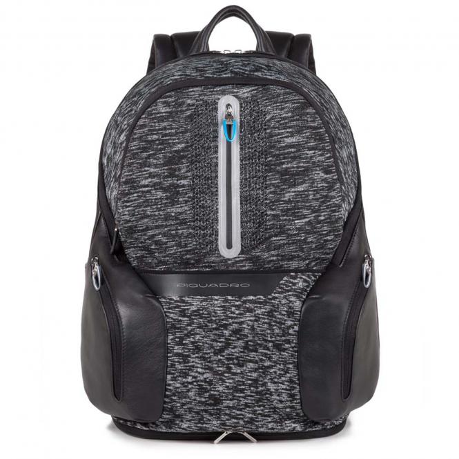 Laptoprucksack mit Tablet-Fach und USB-Anschluss Schwarz