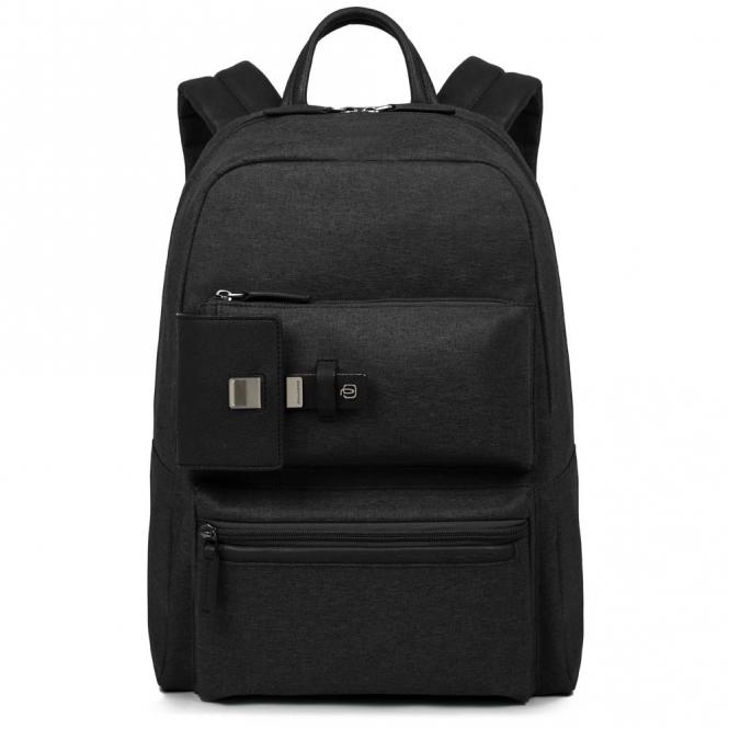 Erweiterbarer Laptoprucksack mit iPad®Air/Pro 9,7-Fach schwarz