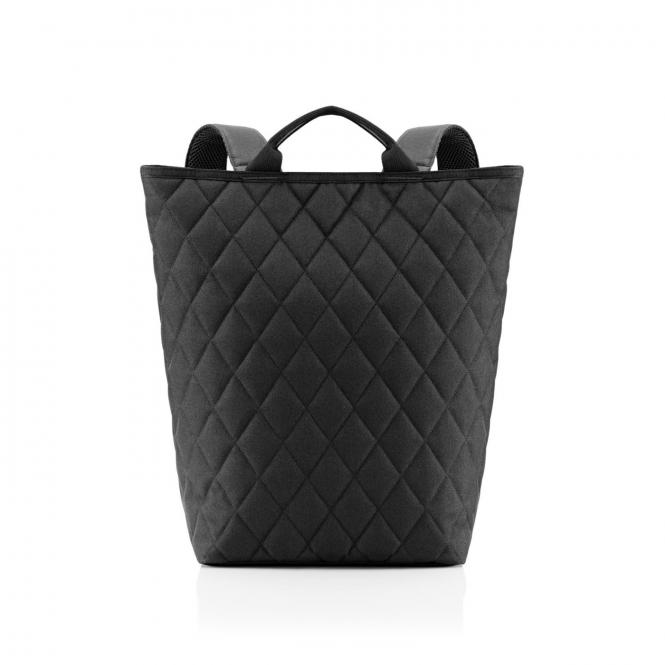 shopper backpack rhombus black
