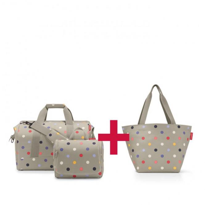 3 für 2 - Set beige dots