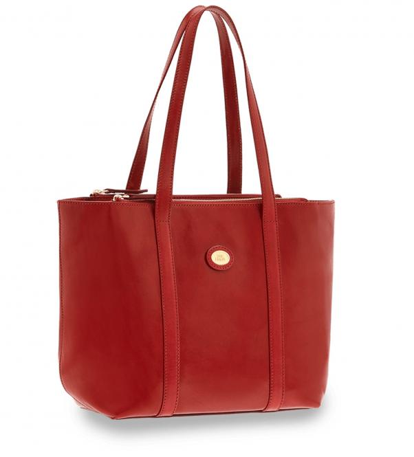 Shopping Bag Ribes-Rot/Gold
