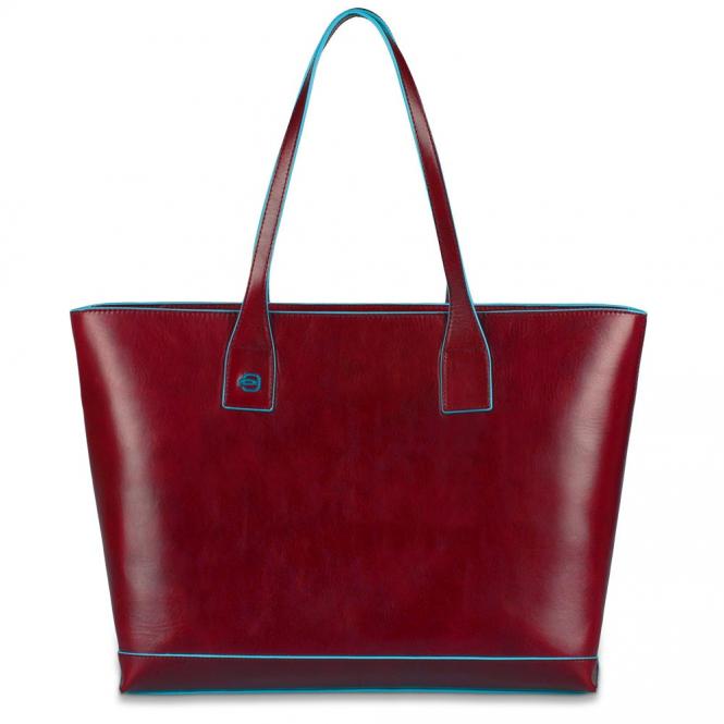 Shopping bag aus Leder Rot
