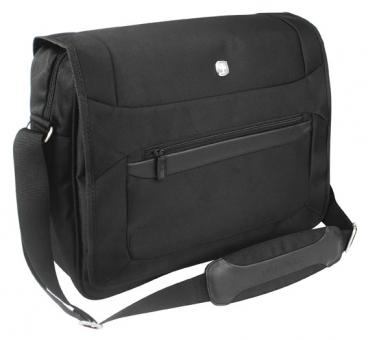 Messenger Bag mit Laptopfach 15 Zoll Schwarz