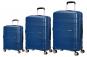 American Tourister Funstripe Trolley-Set 55/66/76cm mit 4 Rollen Navy