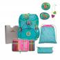 DerDieDas ErgoFlex Exklusiv "Superflash" Schulrucksack-Set 5-teilig mit Sportbeutel Paradise