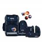 ergobag cubo light GALAXY GLOW 6-teiliges Schulrucksack-Set 2025 KoBärnikus