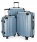 Hauptstadtkoffer Spree 3er Koffer-Set Hartschalenkoffer Reisekoffer-Set, TSA, 4 Rollen, S M & L Pool blau