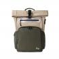 Hedgren HUB Rolltop-Rucksack L 17" + RFID Beige/Olive