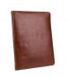 Leonhard Heyden Cambridge Leder-Schreibmappe mit Tabletfach 10" Cognac