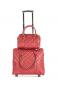 Olivia Lauren Lyana Trolley Bag + Handtasche Burgund