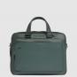 Piquadro Black Square Kurzgriff-Computer-Tasche 15"-Fach mit zwei Griffen Grün