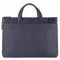 Piquadro Black Square Schmale Laptoptasche 15.6" erweiterbar oceanblau