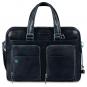 Piquadro Blue Square Erweiterbare Kurzgriff-Laptoptasche 15" mit iPad-Fach Nachtblau