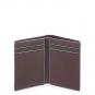 Piquadro Blue Square Kreditkartenhalter mahagonibraun