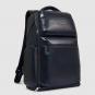Piquadro Blue Square Leder-Laptop-Rucksack 15,6"
