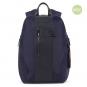 Piquadro Brief 2 Laptoprucksack 14" aus rezykliertem Stoff mit iPad®-Fa Blau