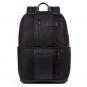 Piquadro Brief 2 Laptoprucksack aus rezykliertem Stoff, BagMotic Schwarz