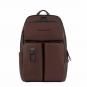 Piquadro Harper Laptoprucksack 15,6" mit iPad®11"-Fach, Anti-Stoss dark brown