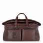 Piquadro Harper Reisetasche mit Trolley-Schlaufe dark brown