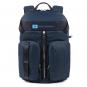 Piquadro PQ-Bios Laptoprucksack 14", mit zwei Fronttaschen Ultramarinblau