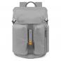 Piquadro PQ-Bios Laptoprucksack 15,6", Überschlag und zwei Fronttaschen hellgrau