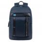Piquadro PQ-Bios Laptoprucksack 15,6" und Flaschen-/Schirmtasche Ultramarinblau