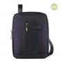Piquadro Brief 2 Umhängetasche aus rezykliertem Stoff mit iPad®-Fach und Tasche für AirPods® Blau