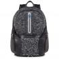 Piquadro Coleos Laptoprucksack mit Tablet-Fach und USB-Anschluss Schwarz