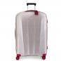 Roncato WE ARE GLAM TEXTURE Trolley L  4-Rollen, 78cm White-Red Satin