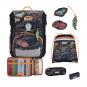 Scout Neo Exklusiv Safety Light Schulranzen-Set 5-teilig Flames