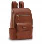 The Bridge Alberto Leder-Rucksack Braun/Gold