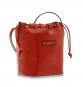 The Bridge Aurora Leder-Beuteltasche 23cm Verbranntes Orange /Gold