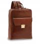 The Bridge Dante Leder-Rucksack 42cm Braun/Gold