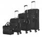 Travelite MIIGO Set 4w L exp./M exp./S +Bordtasche Nachtschwarz