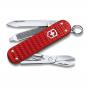 Victorinox Classic SD Precious Alox Kollektion, kleines Taschenmesser Iconic Red