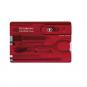 Victorinox Swiss Card Classic, 10 Funktionen Rot transparent