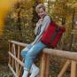 Airpaq Rolltop Airbag -Rucksack mit 15" Laptopfach Rot