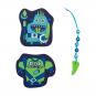 DerDieDas ErgoFlex "NEON" Schulrucksack-Set 5-teilig mit Sportbeutel Neon Monster